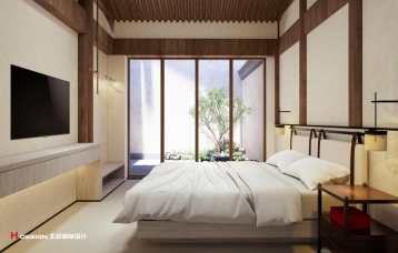 建水花满第民宿设计(室内)